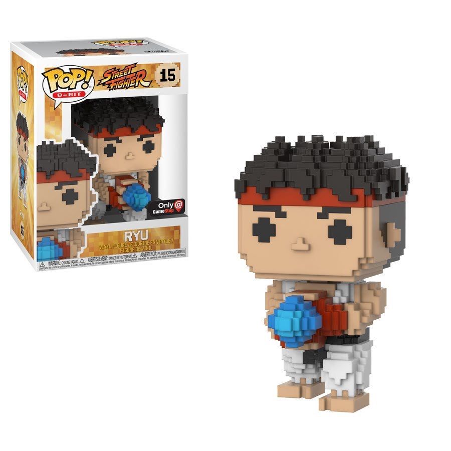 Street Fighter- Ryu 8-bit Pop! Vinyl Figure (Gamestop Exclusive) (Box Damaged)