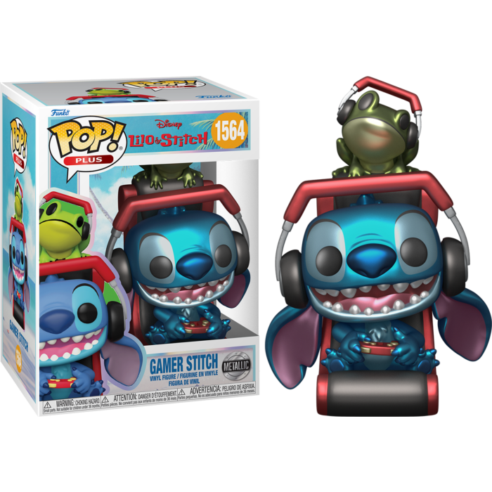 Lilo &amp; Stitch - Gamer Stitch Metallic Pop! Vinyl Figure