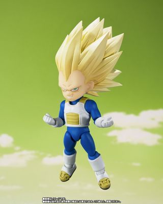 S.H.Figuarts - Super Saiyan 3 Vegeta Daima Figure view 2 - Mighty Toys Australia