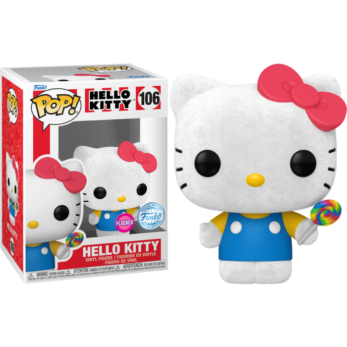 Hello Kitty - Hello Kitty with Lollipop (Flocked) Pop! Vinyl Figure