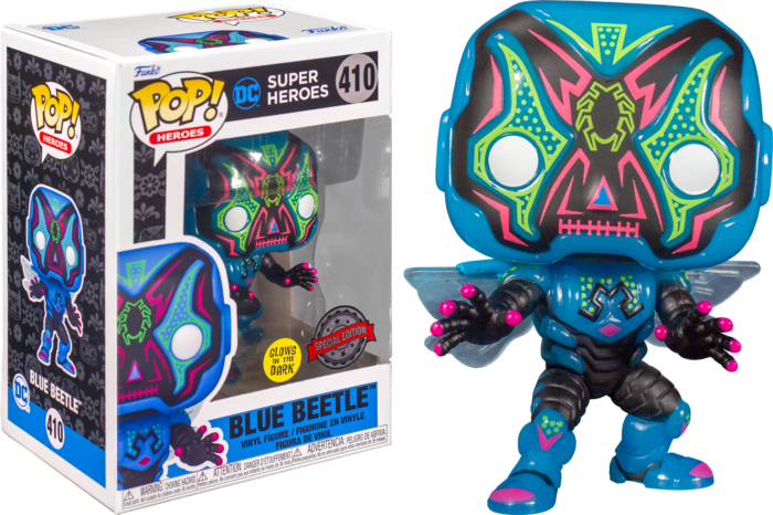DC Comics - Blue Beetle Dia de los Muertos Glow in the Dark Pop! Vinyl Figure