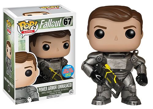 Fallout- Power Amor (Unmasked) Pop! Vinyl Figure (Comic Con SDCC 2015 Exclusive)