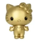 Monogram International Inc. Hello Kitty – Figural Bag Clips Series 1 Blind Bag- Exclusive A- Chase Golden Hello Kitty Figure