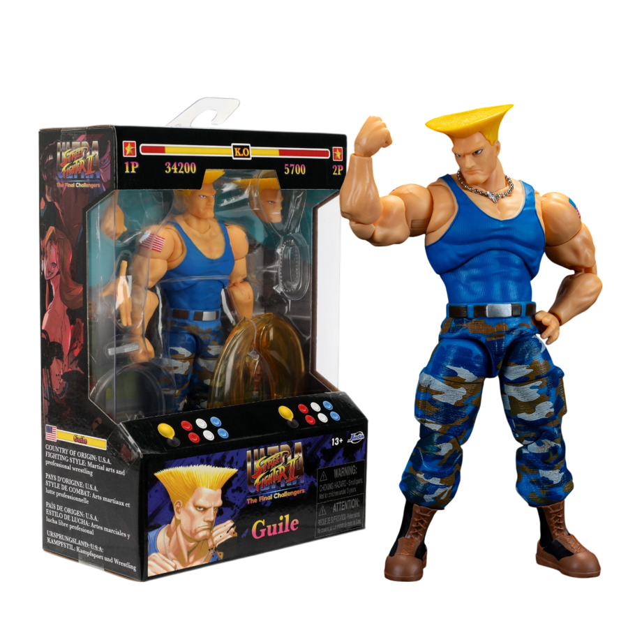 Street Fighter II - Guile (Player 2) 6" Action Figure