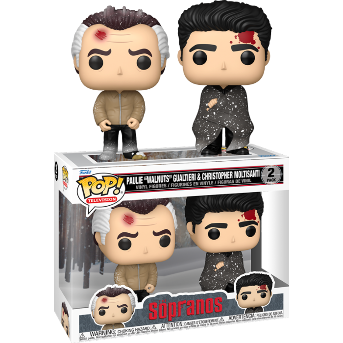 The Sopranos - Paulie &quot;Walnuts&quot; Gualtieri &amp; Christopher Moltisanti Pop! Vinyl Figure 2-Pack