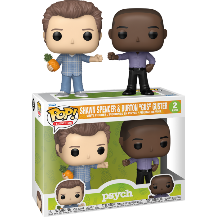 Psych - Shawn Spencer &amp; Burton &quot;Gus&quot; Guster Pop! Vinyl Figure 2-Pack