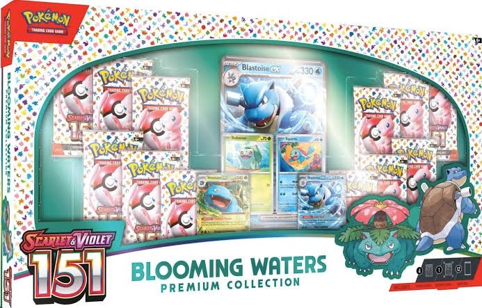 POKEMON TCG Scarlet &amp; Violet 151 Collection- Blooming Waters Premium Collection 