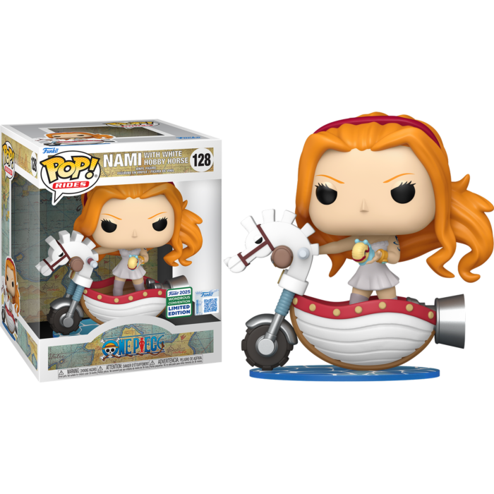 One Piece - Nami with White Hobby Horse Pop! Rides Vinyl Figure (2025 Wondrous Convention Exclusive)