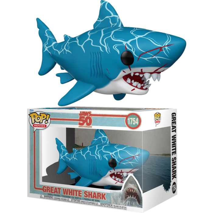 Jaws - Great White Shark 50th Anniversary 6&quot; Super Sized Pop! Vinyl Figure
