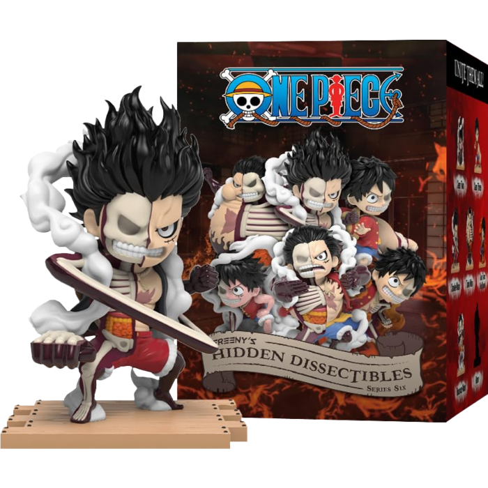 Mighty Jaxx One Piece - Freeny&#39;s Hidden Dissectibles Series 06 Luffy&#39;s Gears Edition Blind Box Vinyl Figure (Single Unit)