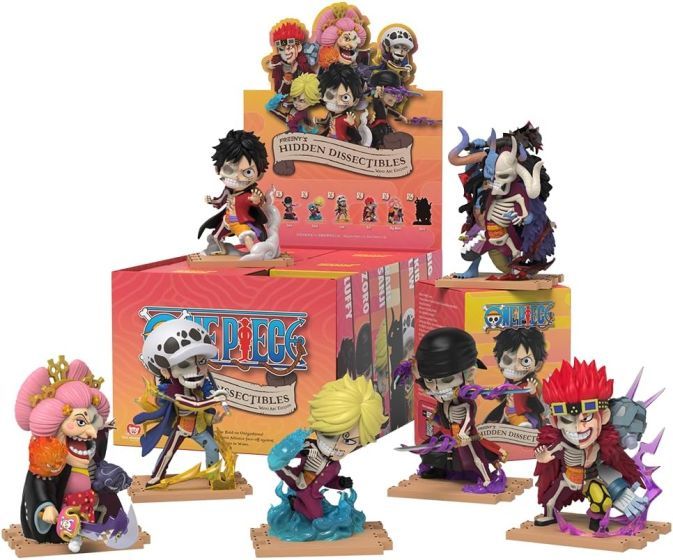 Mighty Jaxx One Piece - Freeny&#39;s Hidden Dissectibles Series 06 Luffy&#39;s Gears Edition Blind Box Vinyl Figure (Display of 6)