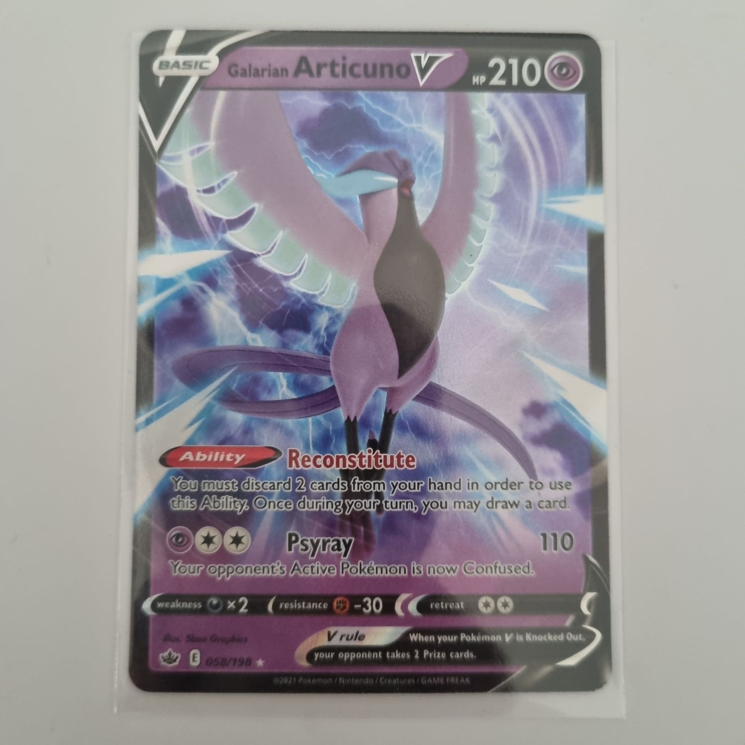 Pokemon Card- V 058/198