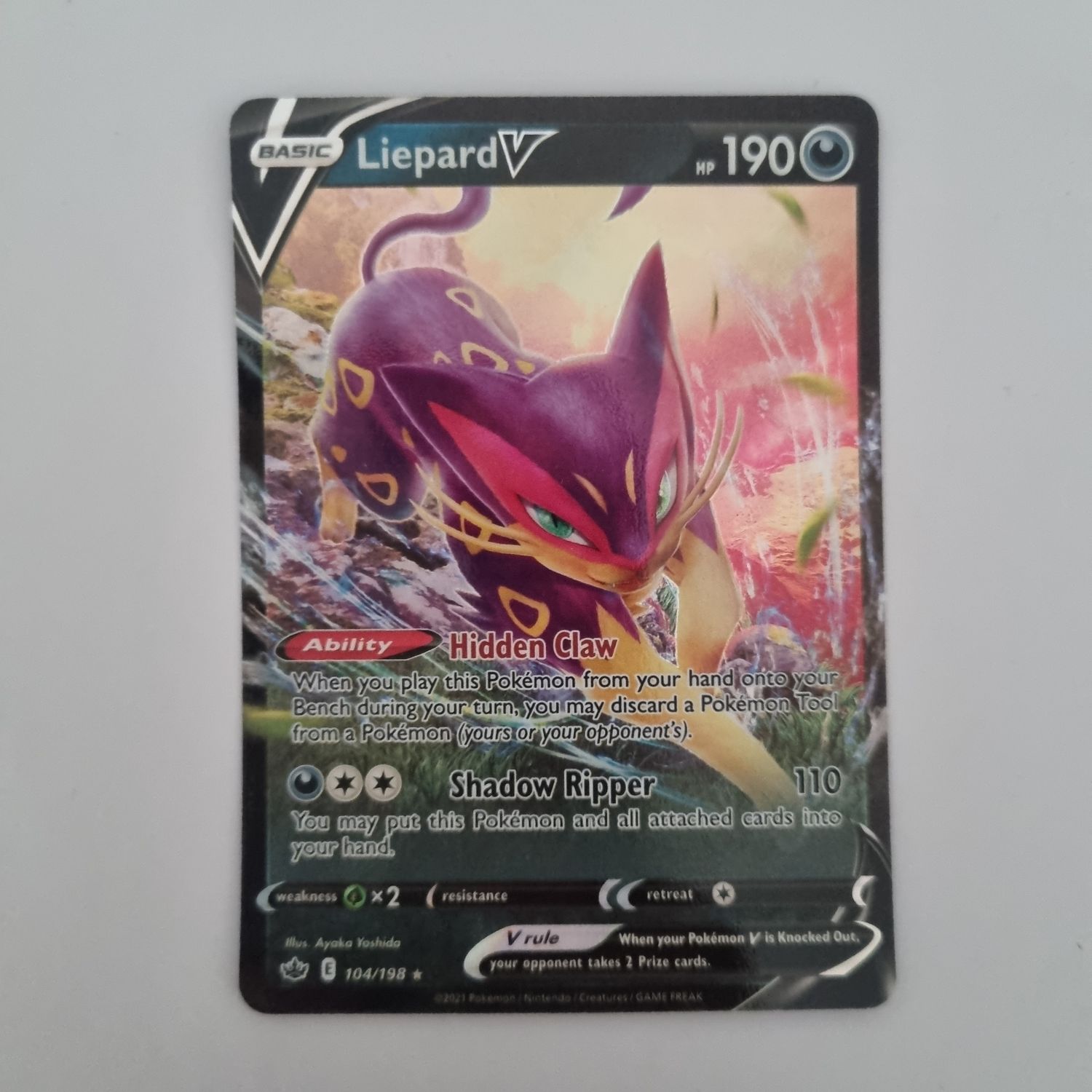 Pokemon Card- V 104/198