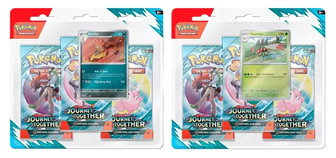 3 Pack Pokemon Trading Card Game: Journey Together Booster Blister Pack - 1 Radom pack