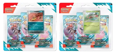 3 Pack Pokemon Trading Card Game: Journey Together Booster Blister Pack - 1 Radom pack