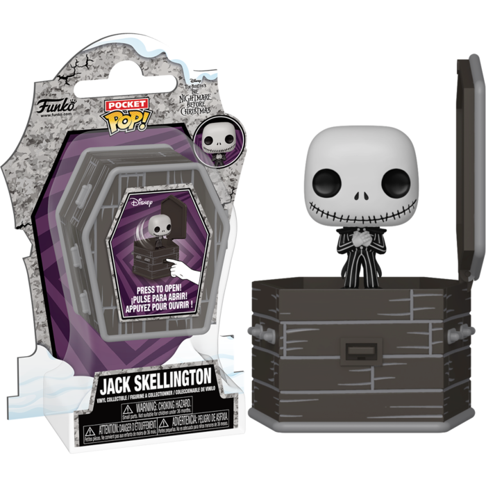 Pre-Order: The Nightmare Before Christmas - Jack Skellington in Coffin Pocket Pop! Vinyl Figure