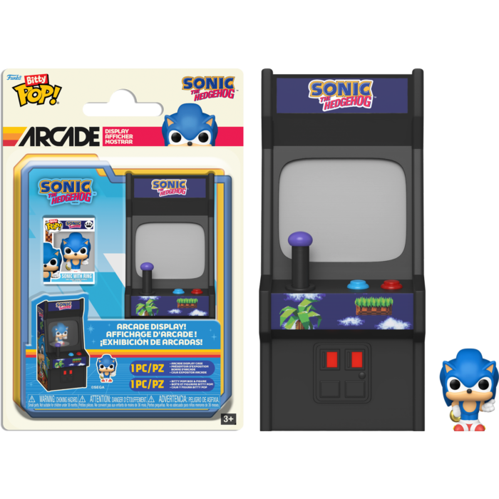 Sonic the Hedgehog - Sonic with Ring Bitty Pop! Arcade Display Vinyl Figure