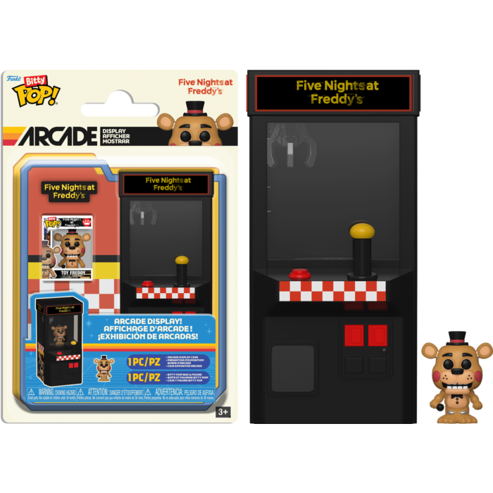 Five Nights at Freddy&#39;s - Toy Freddy Bitty Pop! Arcade Display Vinyl Figure