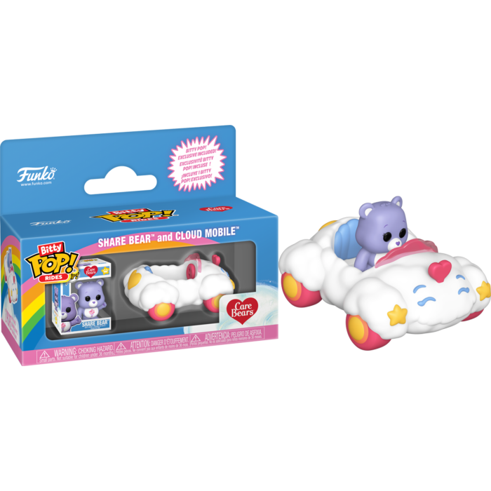 Care Bears - Share Bear &amp; Cloud Mobile Bitty Pop! Rides Vinyl Figure