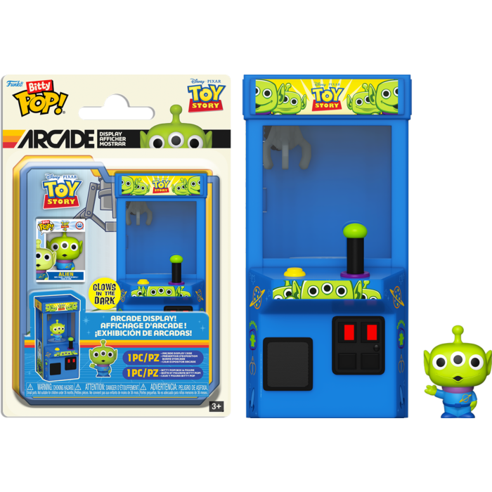 Toy Story - Alien Glow-in-the-Dark Bitty Pop! Arcade Display Vinyl Figure