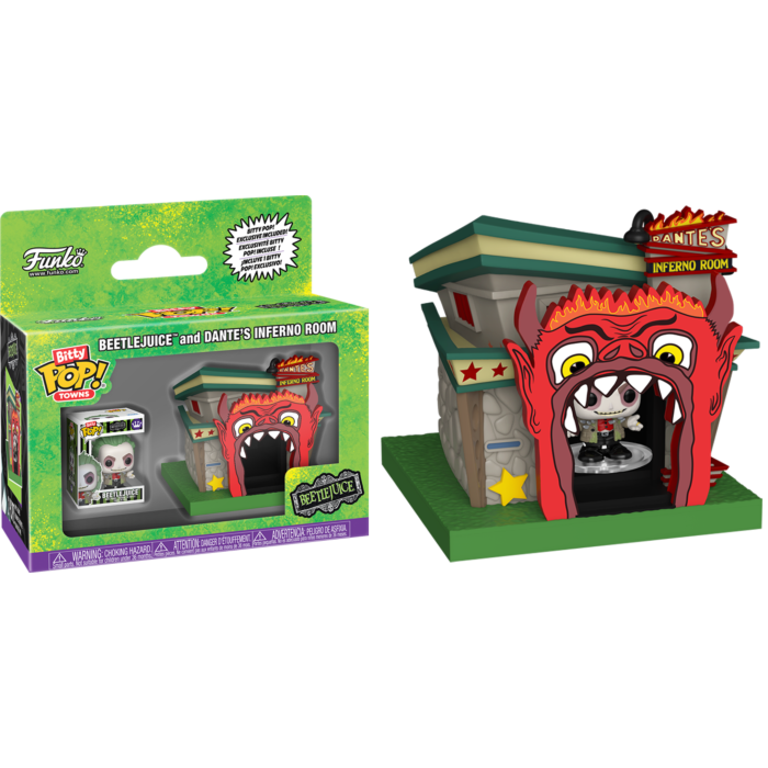 Beetlejuice - Beetlejuice &amp; Dante&#39;s Inferno Room Bitty Pop! Town Vinyl Figure