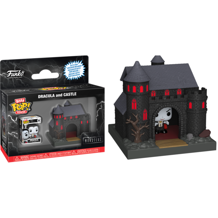 Universal Monsters - Dracula &amp; Castle Bitty Pop! Town Vinyl Figure