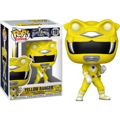 Pre-Order: Mighty Morphin Power Rangers: The Movie (1995) - Yellow Ranger Glow-in-the-Dark Pop! Vinyl Figure