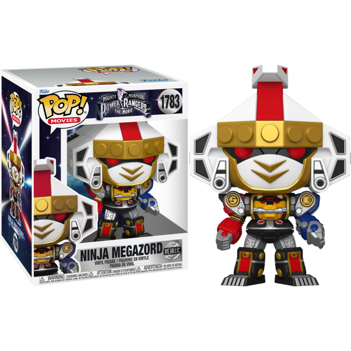 Mighty Morphin Power Rangers: The Movie (1995) - Ninja Megazord Metallic Super Sized 6&quot; Pop! Vinyl Figure