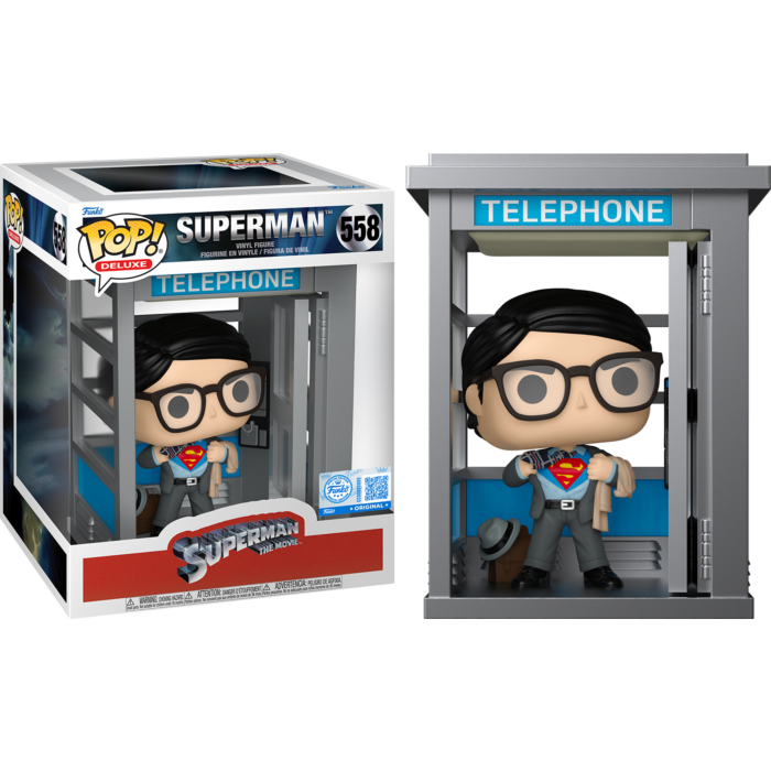 Superman: The Movie (1978) - Superman in Phone Booth Deluxe Pop! Vinyl Figure
