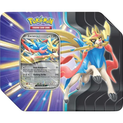 Pre-Order: Pokemon Trading Card Game - Slashing Legends Tin- Zacian