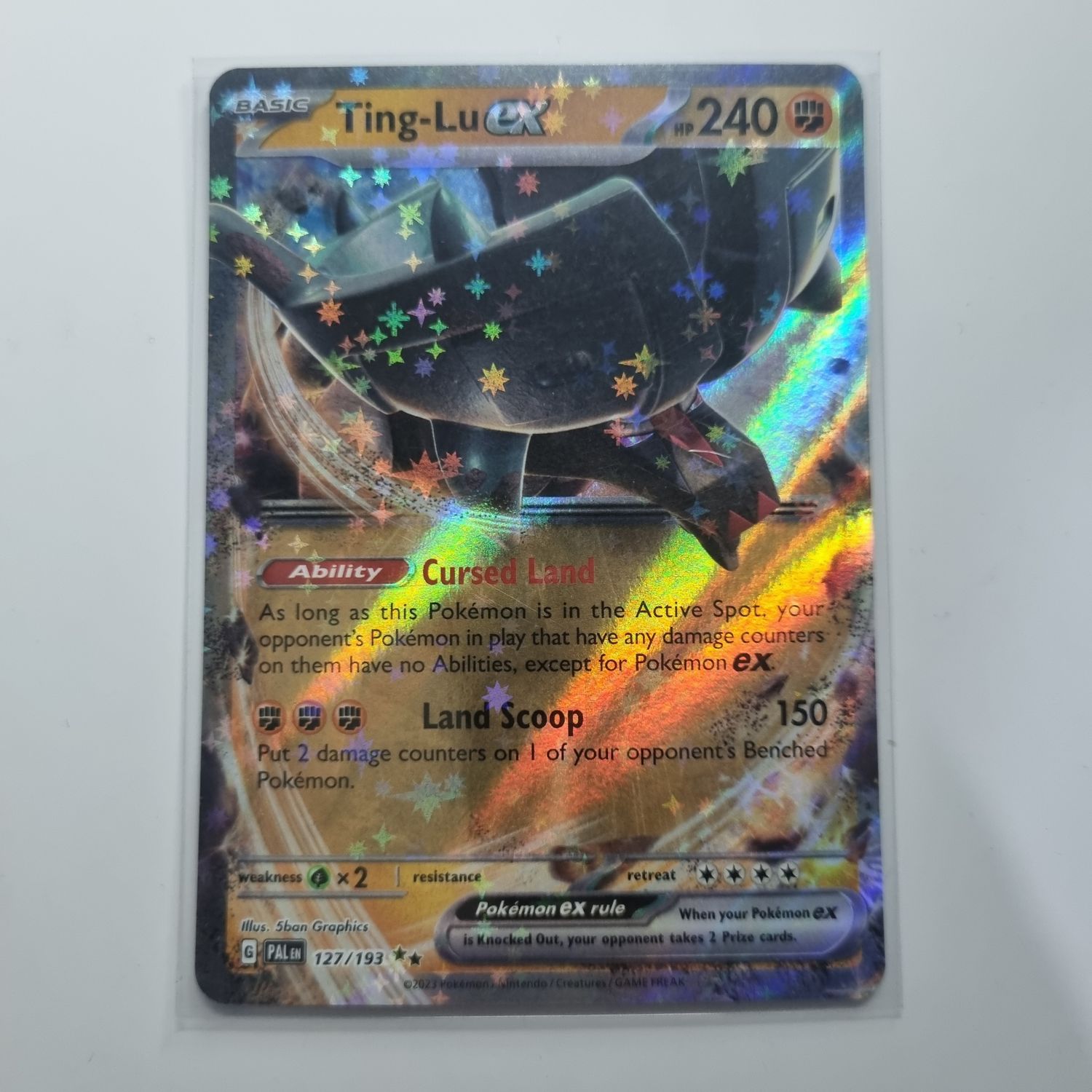 Pokemon Card- Ting- Lu EX 127/193
