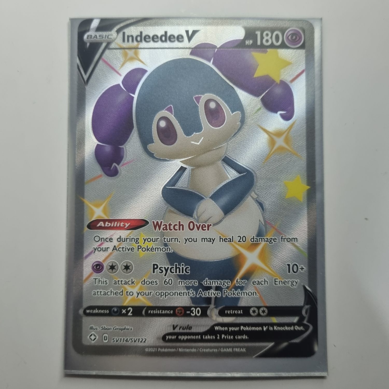 Pokemon Card- Indeedee V sv114/sv122