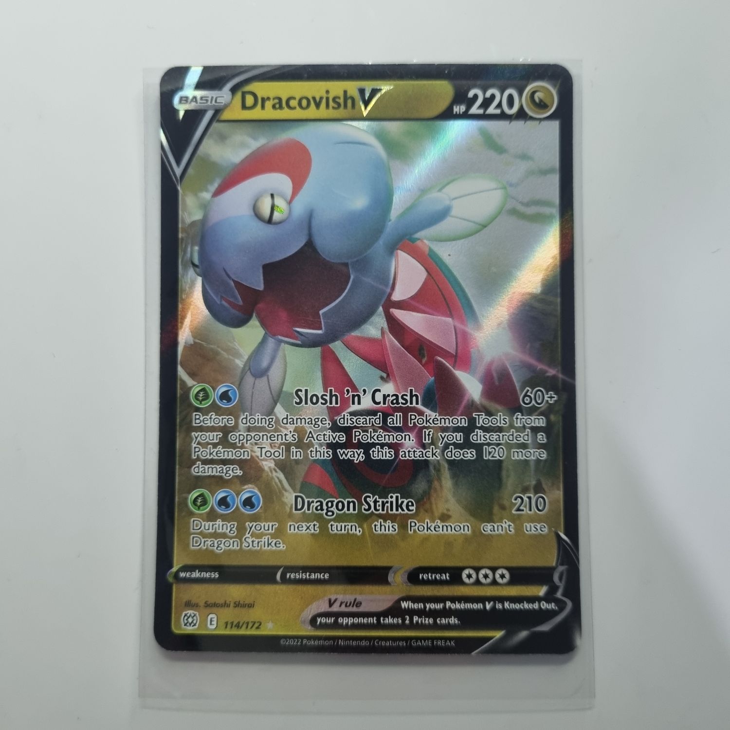 Pokemon Card- Dracovish V 114/172