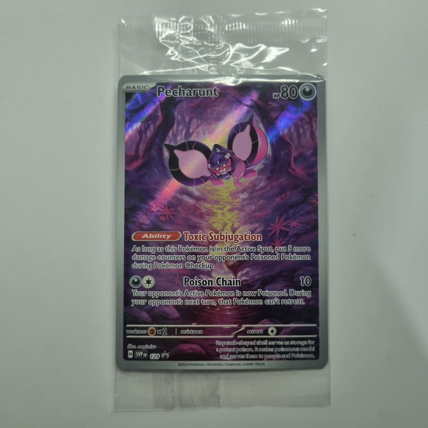 Pokemon Card- pecharunt 129 Promo
