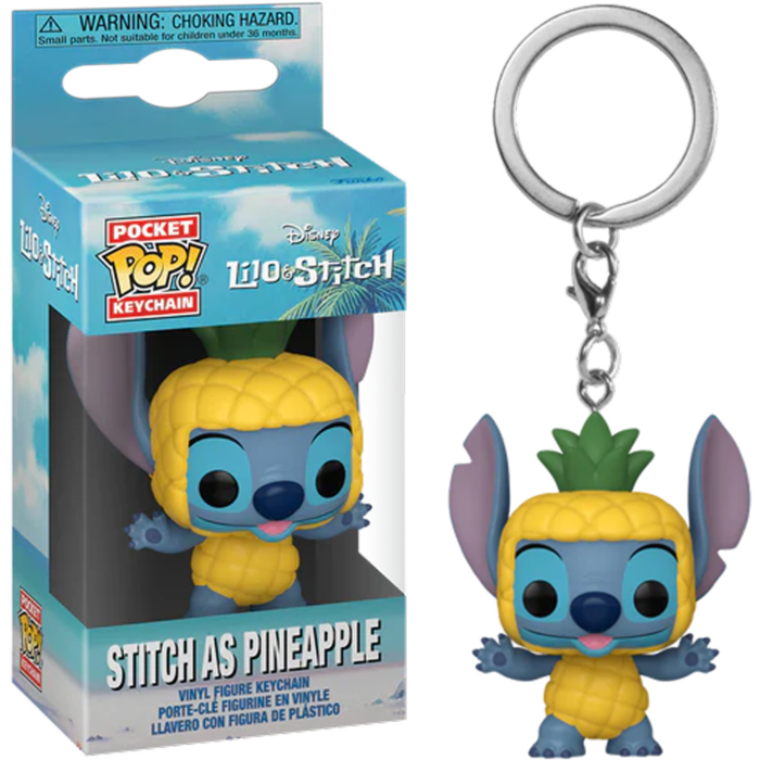 Pre-Order: Lilo &amp; Stitch - Stitch as Pineapple Pocket Pop! Keychain