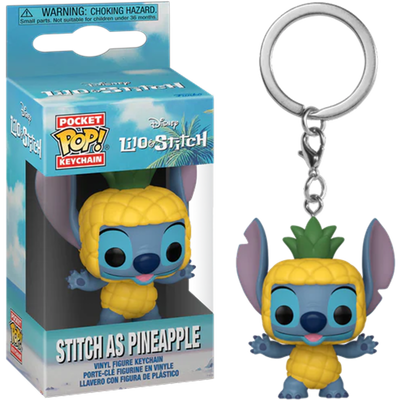 Pre-Order: Lilo &amp; Stitch - Stitch as Pineapple Pocket Pop! Keychain