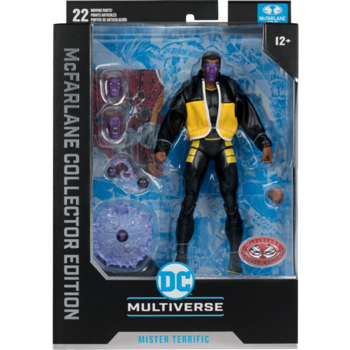 JSA - Mister Terrific DC Multiverse McFarlane Collector Edition Red Platinum 7&quot; Scale Action Figure