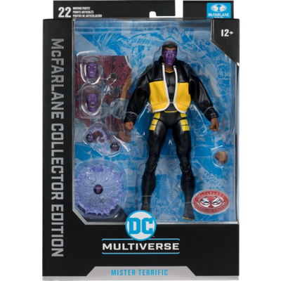 JSA - Mister Terrific DC Multiverse McFarlane Collector Edition Red Platinum 7&quot; Scale Action Figure