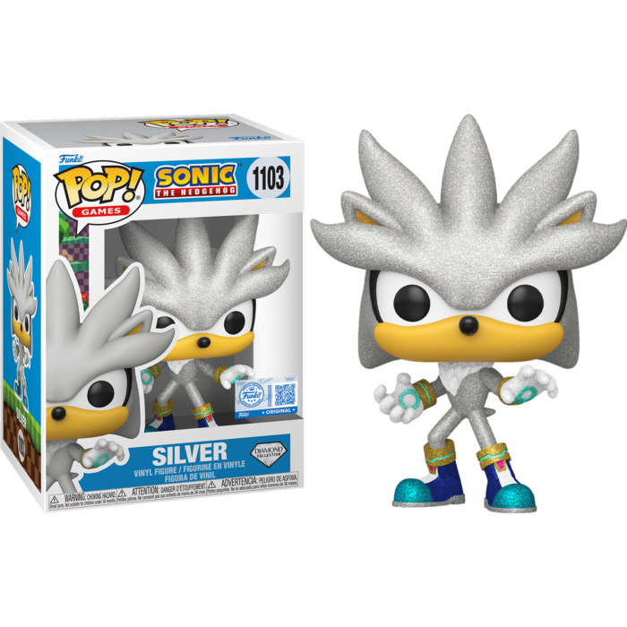 Sonic The Hedgehog - Silver Diamond Glitter Pop! Vinyl Figure