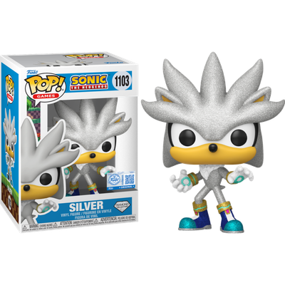 Pre-Order: Sonic The Hedgehog - Silver Diamond Glitter Pop! Vinyl Figure