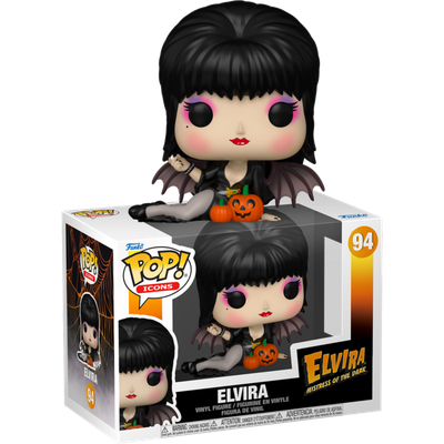 Pre-Order: Elvira: Mistress of the Dark - Elvira with Pumpkins Pop! Vinyl Figure