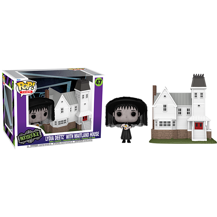 Pre-Order: Beetlejuice Beetlejuice (2024) - Lydia Deetz with Maitland House Pop! Town Vinyl Figure