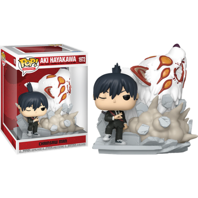 Pre-Order: Chainsaw Man - Aki Hayakawa with Fox Devil Pop! Moment Vinyl Figure