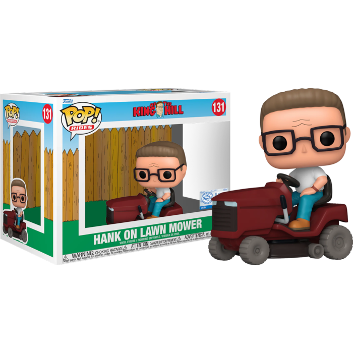 King of the Hill - Hank on Lawn Mower Pop! Ride Vinyl Figure