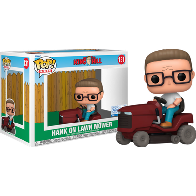 King of the Hill - Hank on Lawn Mower Pop! Ride Vinyl Figure