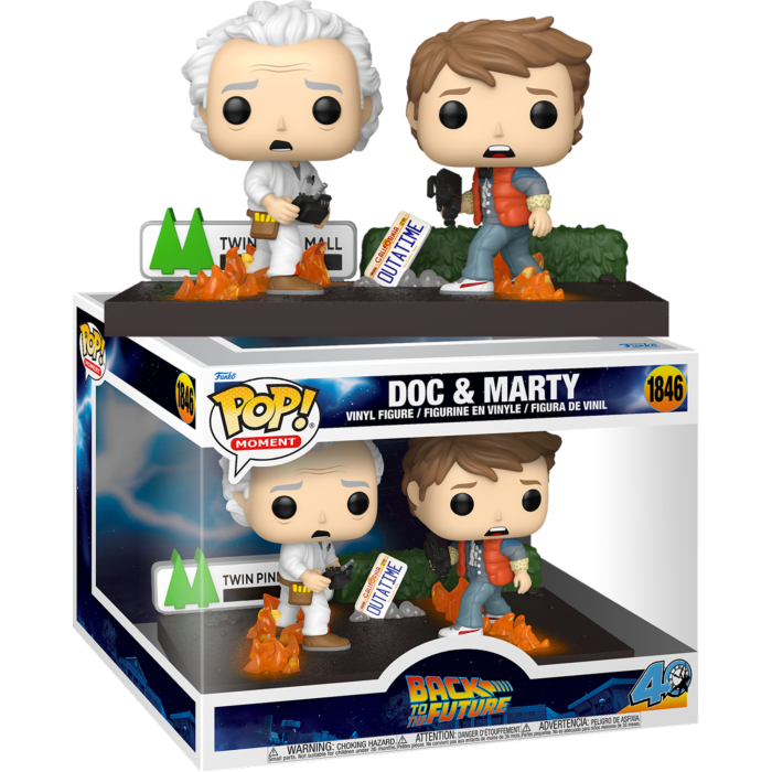 Pre-Order: Back to the Future - Doc &amp; Marty Pop! Moment Vinyl Figure