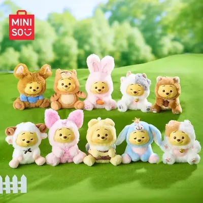 Pre-Order: Miniso Winnie The Pooh Plush Vinyl Blind Box (1 Case of 9 Boxes)