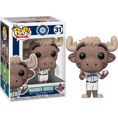 Pre-Order: MLB Baseball - Mariner Moose With Baseball Seattle Mariners Mascot Pop! Vinyl Figure