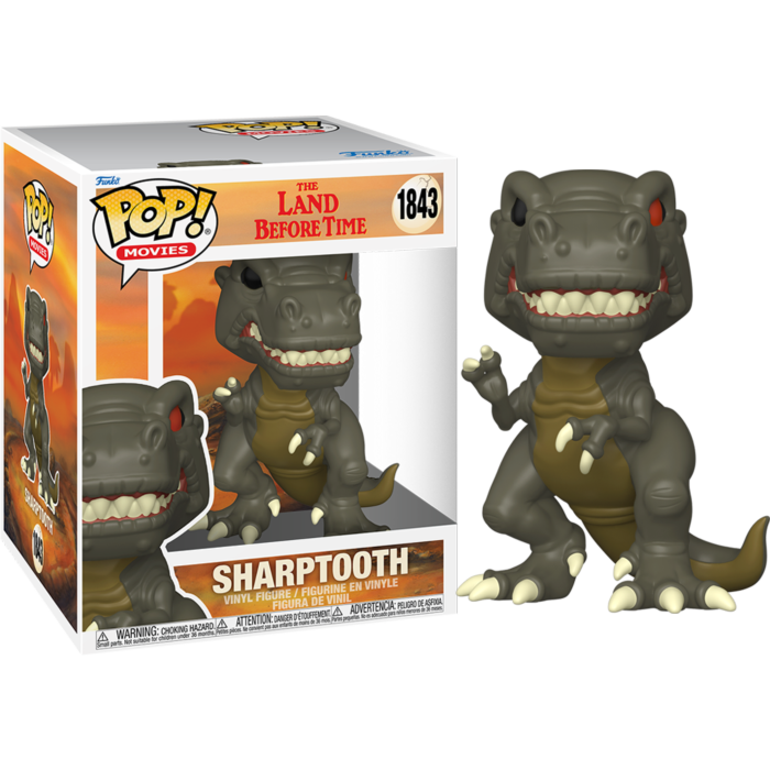 Pre-Order: The Land Before Time - Sharptooth Super Sized 6&quot; Pop! Vinyl Figure