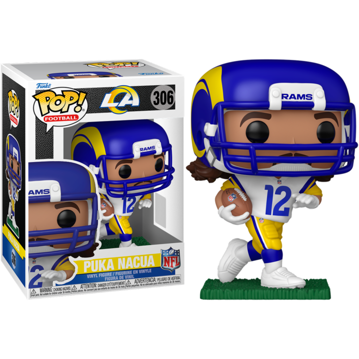 Pre-Order: NFL Football - Puka Nacua Los Angeles Rams Pop! Vinyl Figure
